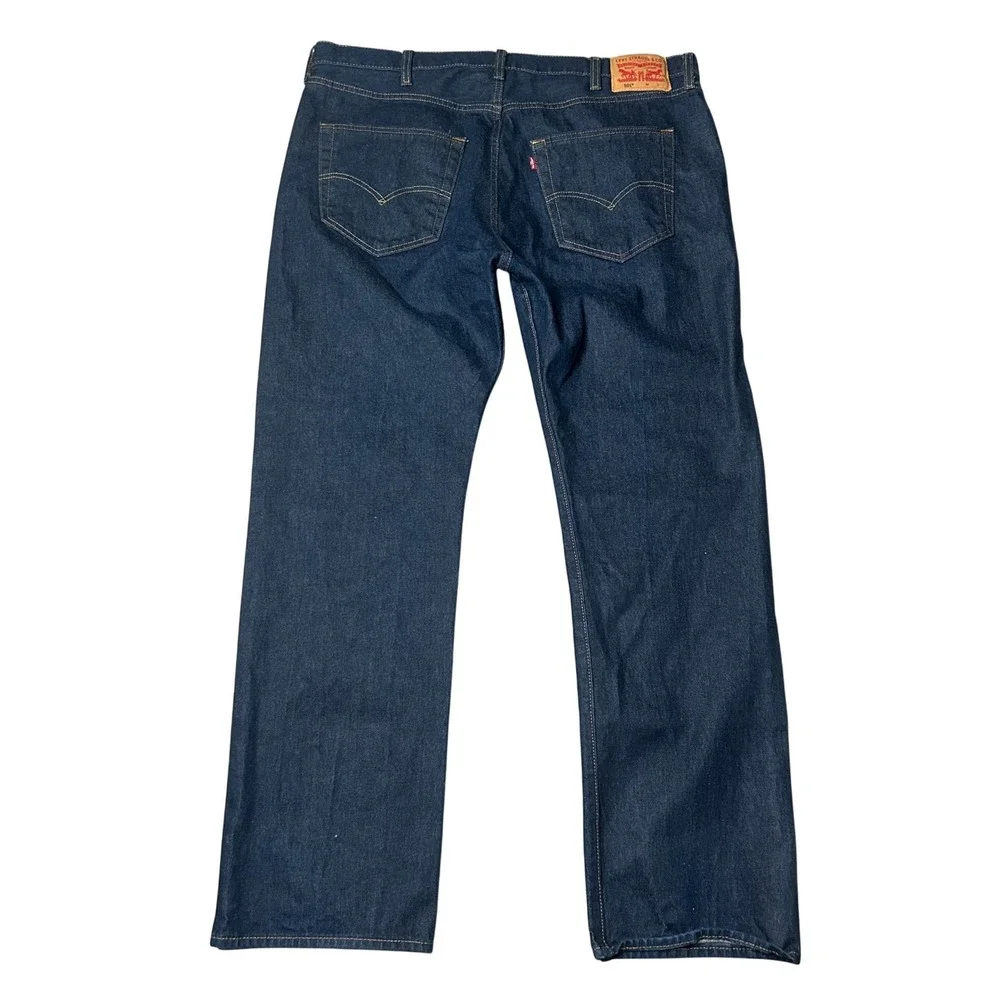 Levi's 501xx Denim Jeans Men's 44x36 (Act 40x33) Dark Wash Button‎ Fly